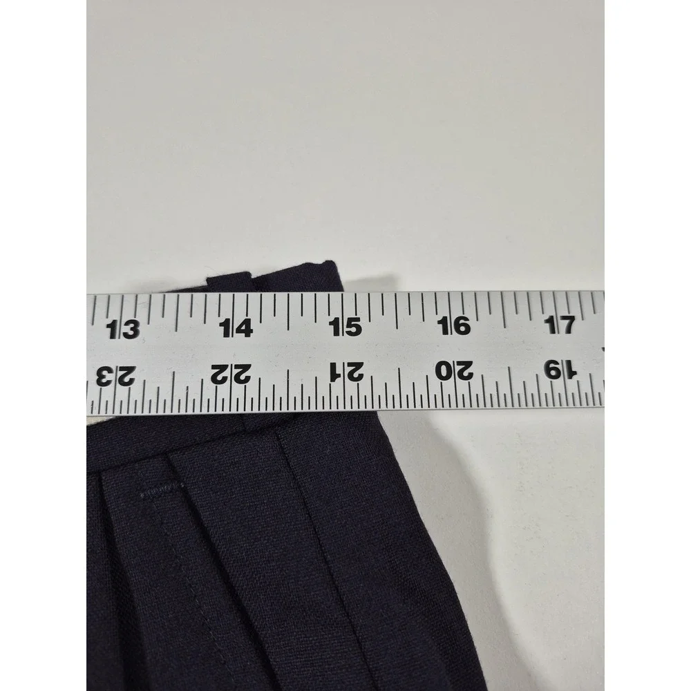 VTG Racquet Club Wool Dress Pants Men's 30x36 Blue Pleated Straight Unhemmed